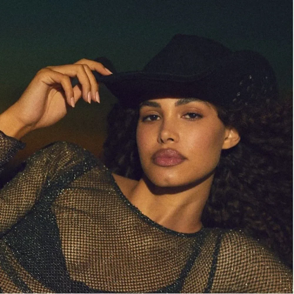NWT Anthropologie Studded-Brim Rancher Hat